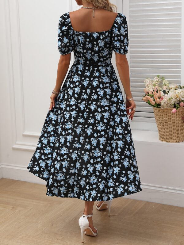 Vestido Largo Boho Floral con Nudo y Abertura en Pierna - Image 65