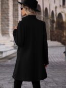 Sobretodo Casual con Botones y Cuello Solapa