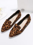 Mocasines Casuales de Puntera Puntiaguda con Hilos Dorados