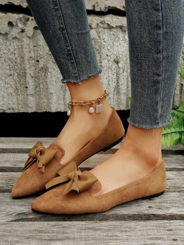 Mocasines Casuales de Puntera Puntiaguda con Hilos Dorados - Image 80