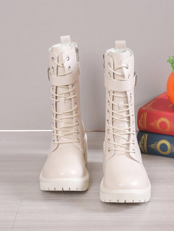 Botas de Tobillo de Tacón Medio, Minimalistas y de Estilo Occidental - Image 14