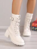 Botas de Tobillo de Tacón Medio, Minimalistas y de Estilo Occidental