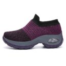 Zapatillas Deportivas de Mujer con Amortiguación y Diseño Tejido