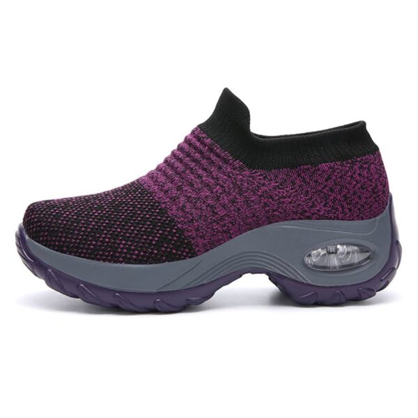 Zapatillas Deportivas de Mujer con Amortiguación y Diseño Tejido - Image 12