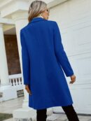 Abrigo Elegante con Cuello Solapa y Doble Botonadura