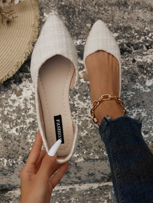 Zapatos Planos de Mujer en Beige, punta fina para Primavera/Otoño - Image 7