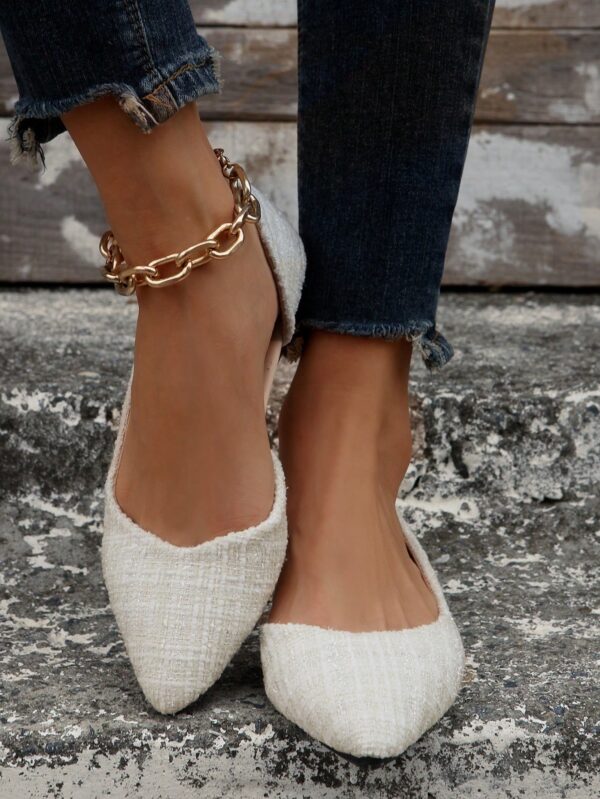 Zapatos Planos de Mujer en Beige, punta fina para Primavera/Otoño - Image 8