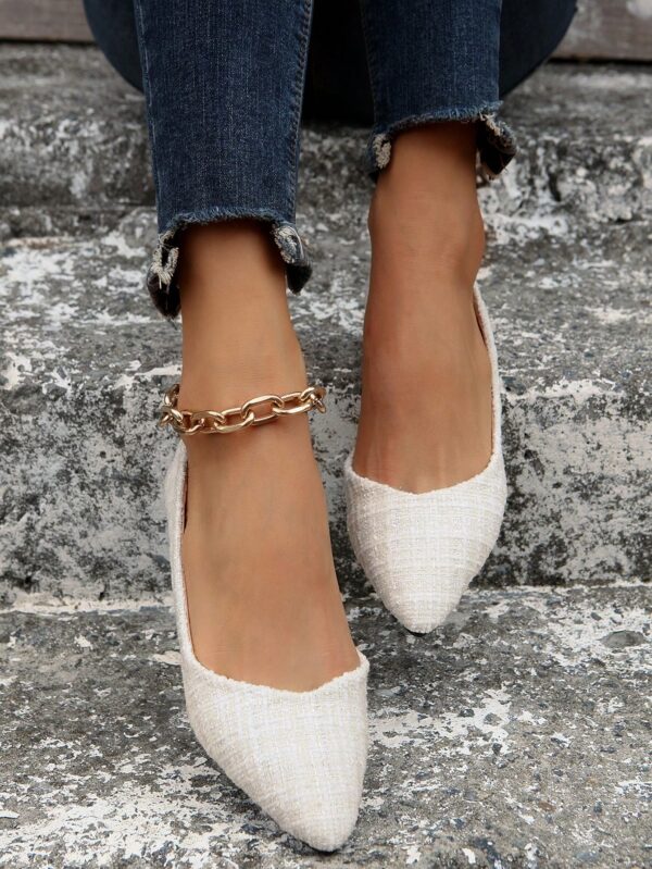 Zapatos Planos de Mujer en Beige, punta fina para Primavera/Otoño - Image 10