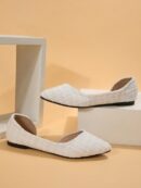 Zapatos Planos de Mujer en Beige, punta fina para Primavera/Otoño
