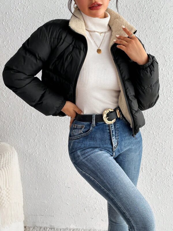 Campera Térmica Corta con Cierre y Cuello Alto - Image 22