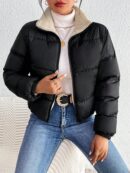Campera Térmica Corta con Cierre y Cuello Alto