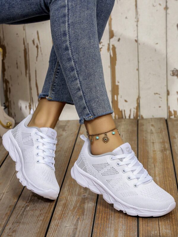 Zapatillas Deportivas con Cordones y Encaje Floral Anti-Deslizantes para Mujer - Image 4