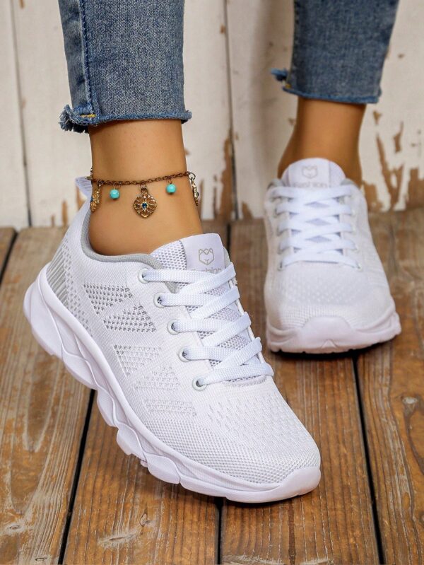 Zapatillas Deportivas con Cordones y Encaje Floral Anti-Deslizantes para Mujer - Image 5