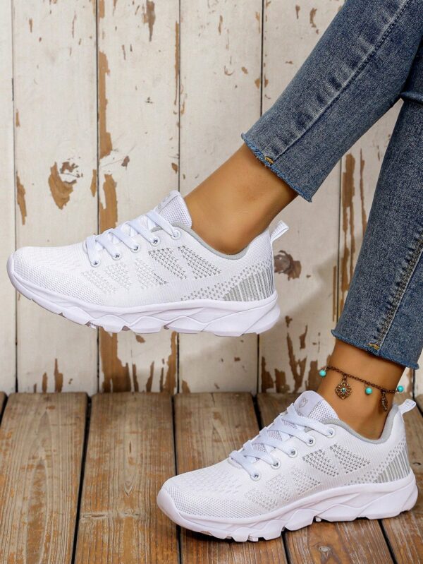 Zapatillas Deportivas con Cordones y Encaje Floral Anti-Deslizantes para Mujer - Image 6