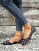 Zapatos Planos de Mujer en Beige, punta fina para Primavera/Otoño