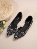 Zapatos Planos de Mujer en Beige, punta fina para Primavera/Otoño