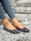 Zapatos Planos de Mujer en Beige, punta fina para Primavera/Otoño