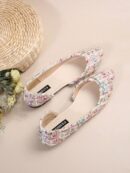 Zapatos Planos de Mujer en Beige, punta fina para Primavera/Otoño