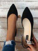 Zapatos Planos de Mujer en Beige, punta fina para Primavera/Otoño