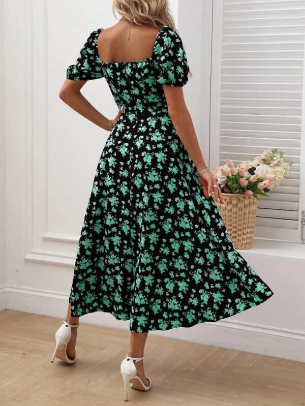 Vestido Largo Boho Floral con Nudo y Abertura en Pierna - Image 53
