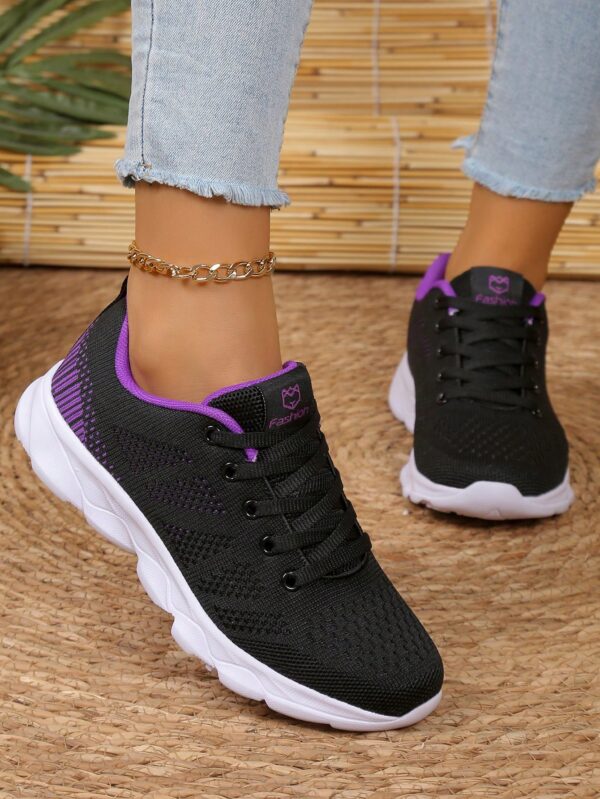 Zapatillas Deportivas con Cordones y Encaje Floral Anti-Deslizantes para Mujer - Image 13