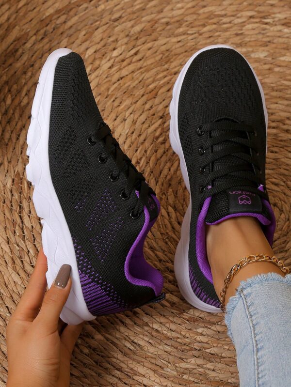 Zapatillas Deportivas con Cordones y Encaje Floral Anti-Deslizantes para Mujer - Image 14