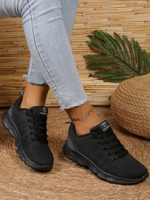 Zapatillas Deportivas con Cordones y Encaje Floral Anti-Deslizantes para Mujer - Image 3