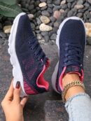 Zapatillas Deportivas con Cordones y Encaje Floral Anti-Deslizantes para Mujer