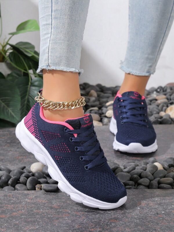 Zapatillas Deportivas con Cordones y Encaje Floral Anti-Deslizantes para Mujer - Image 11