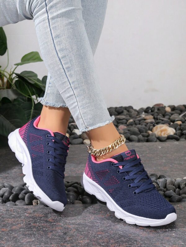 Zapatillas Deportivas con Cordones y Encaje Floral Anti-Deslizantes para Mujer - Image 12
