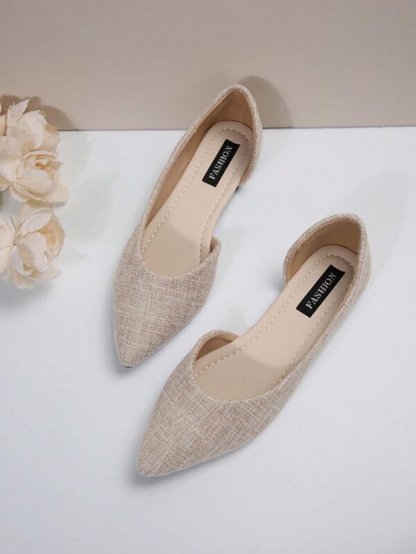 Zapatos Planos de Mujer en Beige, punta fina para Primavera/Otoño - Image 13
