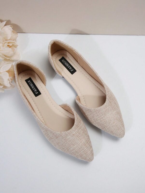 Zapatos Planos de Mujer en Beige, punta fina para Primavera/Otoño - Image 16