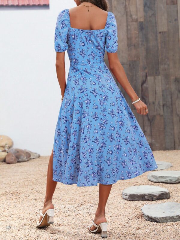 Vestido Largo Boho Floral con Nudo y Abertura en Pierna - Image 40