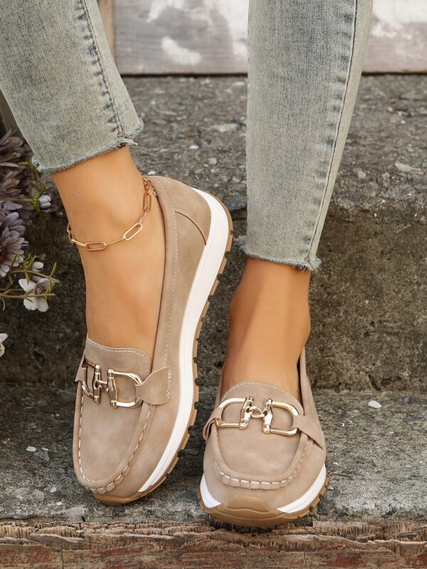 Zapatillas Khaki de Mujer con Suela Gruesa y Cómoda - Image 8