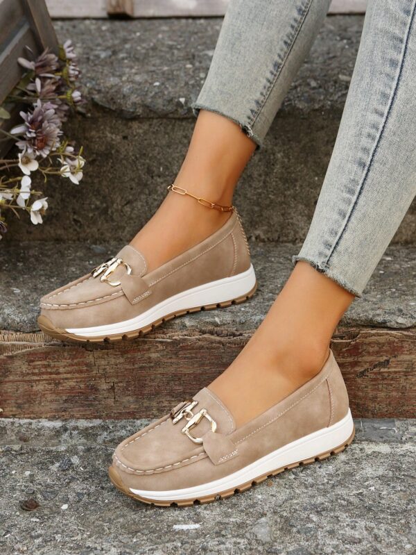 Zapatillas Khaki de Mujer con Suela Gruesa y Cómoda - Image 9