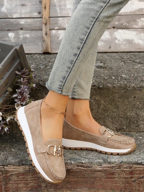 Zapatillas Khaki de Mujer con Suela Gruesa y Cómoda - Image 10