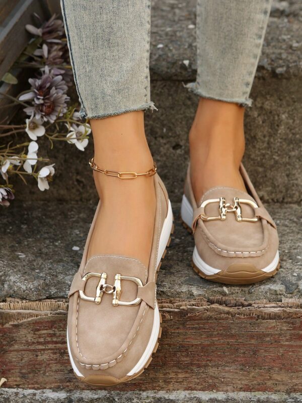 Zapatillas Khaki de Mujer con Suela Gruesa y Cómoda - Image 11