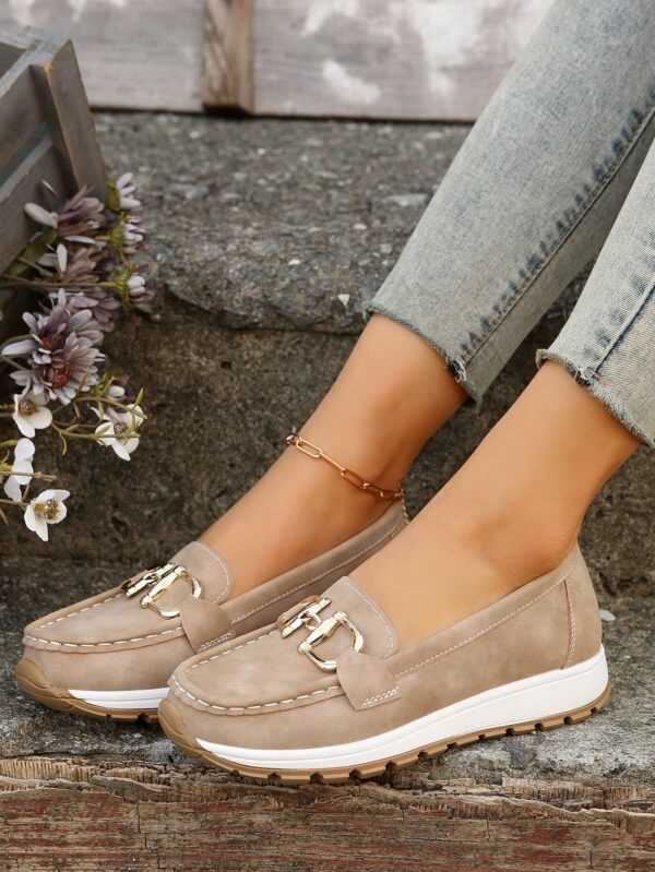 Zapatillas Khaki de Mujer con Suela Gruesa y Cómoda - Image 12