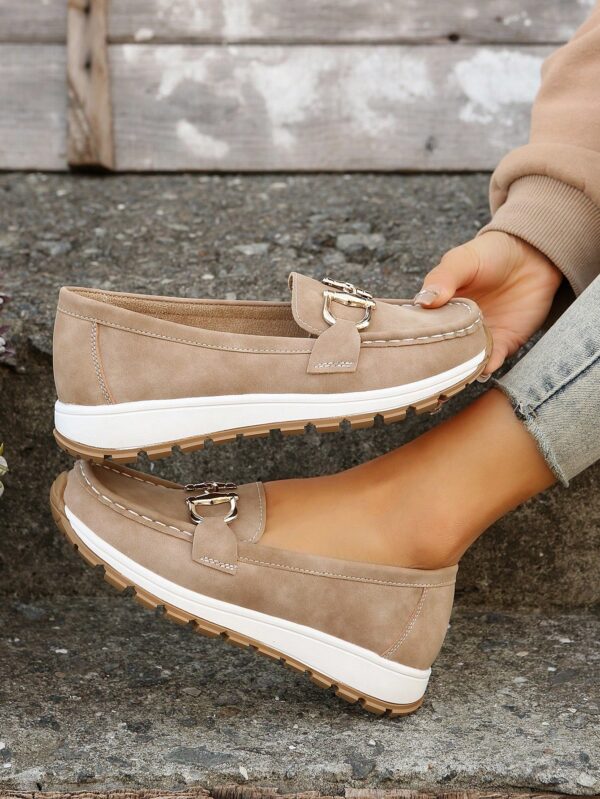 Zapatillas Khaki de Mujer con Suela Gruesa y Cómoda - Image 13