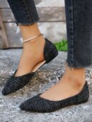 Zapatos Planos de Mujer en Beige, punta fina para Primavera/Otoño