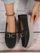 Zapatillas Khaki de Mujer con Suela Gruesa y Cómoda