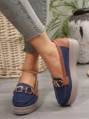 Zapatillas Khaki de Mujer con Suela Gruesa y Cómoda