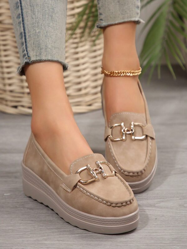 Zapatillas Khaki de Mujer con Suela Gruesa y Cómoda - Image 50