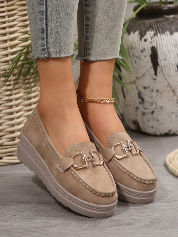 Zapatillas Khaki de Mujer con Suela Gruesa y Cómoda - Image 51