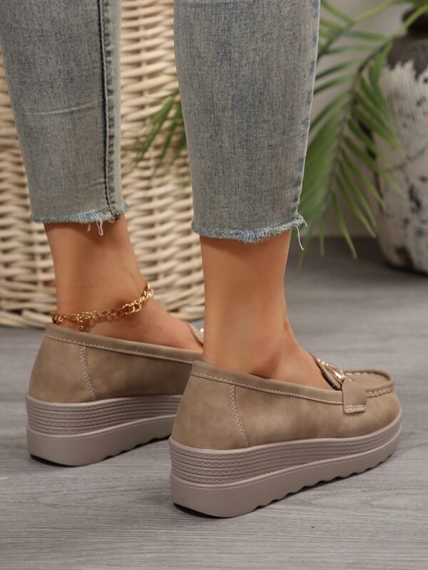 Zapatillas Khaki de Mujer con Suela Gruesa y Cómoda - Image 52