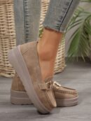 Zapatillas Khaki de Mujer con Suela Gruesa y Cómoda