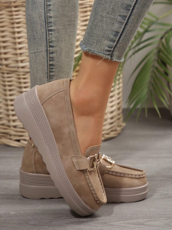 Zapatillas Khaki de Mujer con Suela Gruesa y Cómoda - Image 53