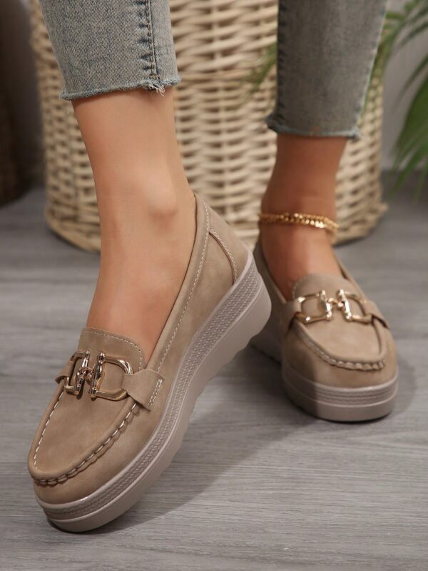 Zapatillas Khaki de Mujer con Suela Gruesa y Cómoda - Image 54
