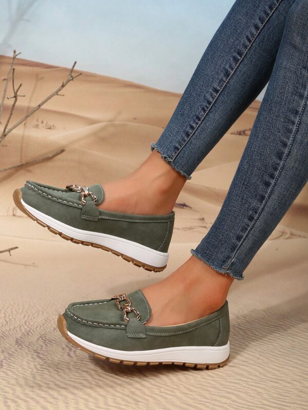 Zapatillas Khaki de Mujer con Suela Gruesa y Cómoda - Image 42