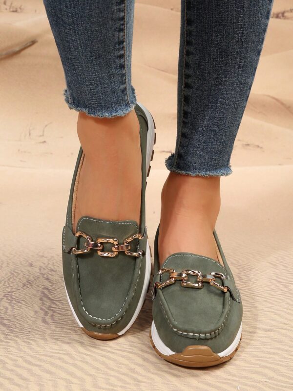 Zapatillas Khaki de Mujer con Suela Gruesa y Cómoda - Image 43